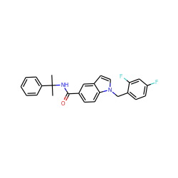 CC(C)(NC(=O)c1ccc2c(ccn2Cc2ccc(F)cc2F)c1)c1ccccc1 ZINC000198390882