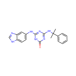 CC(C)(Nc1nc(Nc2ccc3[nH]cnc3c2)[nH]c(=O)n1)c1ccccc1 ZINC000028112302