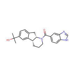 CC(C)(O)c1ccc2c(c1)[C@H]1CCCN(C(=O)c3ccc4[nH]cnc4c3)[C@H]1C2 ZINC000117622599