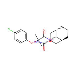 CC(C)(Oc1ccc(Cl)cc1)C(=O)N[C@H]1[C@H]2CCC[C@H]1C[C@@H](C(N)=O)C2 ZINC000101069217