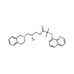 CC(C)(Oc1cccc2cccnc12)C(=O)NC[C@H](O)CN1CCc2ccccc2C1 ZINC000220094079