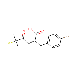 CC(C)(S)C(=O)C[C@@H](Cc1ccc(Br)cc1)C(=O)O ZINC000219770848