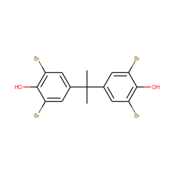 CC(C)(c1cc(Br)c(O)c(Br)c1)c1cc(Br)c(O)c(Br)c1 ZINC000001689786