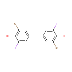 CC(C)(c1cc(Br)c(O)c(I)c1)c1cc(Br)c(O)c(I)c1 ZINC000033357346