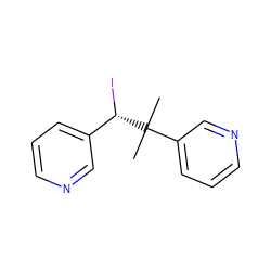 CC(C)(c1cccnc1)[C@@H](I)c1cccnc1 ZINC000029548845