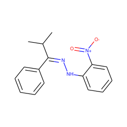 CC(C)/C(=N/Nc1ccccc1[N+](=O)[O-])c1ccccc1 ZINC000012381826