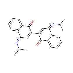 CC(C)/N=C1/C=C(C2=C/C(=N\C(C)C)c3ccccc3C2=O)C(=O)c2ccccc21 ZINC000147893616