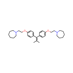 CC(C)=C(c1ccc(OCCN2CCCCCC2)cc1)c1ccc(OCCN2CCCCCC2)cc1 ZINC000103230600