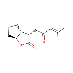 CC(C)=CC(=O)C[C@@H]1C(=O)O[C@H]2CCC[C@@H]21 ZINC000026743692