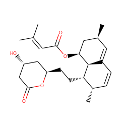 CC(C)=CC(=O)O[C@H]1C[C@@H](C)C=C2C=C[C@H](C)[C@H](CC[C@@H]3C[C@@H](O)CC(=O)O3)[C@H]21 ZINC000027984924