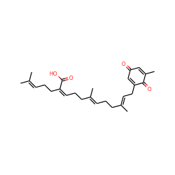 CC(C)=CCC/C(=C/CC/C(C)=C/CC/C(C)=C/CC1=CC(=O)C=C(C)C1=O)C(=O)O ZINC000084153842