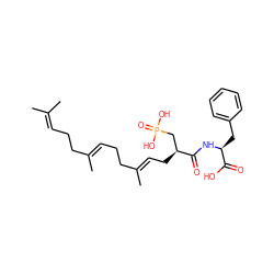 CC(C)=CCC/C(C)=C/CC/C(C)=C/C[C@@H](CP(=O)(O)O)C(=O)N[C@@H](Cc1ccccc1)C(=O)O ZINC000028756865