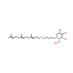 CC(C)=CCC/C(C)=C/CC/C(C)=C/CCOCCCCCN1C[C@H](O)[C@@H](O)[C@H](O)[C@@H]1CO ZINC000299822367