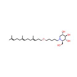 CC(C)=CCC/C(C)=C/CC/C(C)=C/CCOCCCCCN1C[C@H](O)[C@@H](O)[C@H](O)[C@H]1CO ZINC000299822361