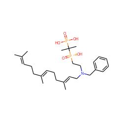 CC(C)=CCC/C(C)=C/CC/C(C)=C/CN(CC[P@](=O)(O)C(C)(C)P(=O)(O)O)Cc1ccccc1 ZINC000026171063