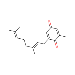 CC(C)=CCC/C(C)=C/CC1=CC(=O)C=C(C)C1=O ZINC000044406582