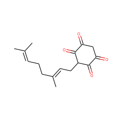 CC(C)=CCC/C(C)=C/CC1C(=O)C(=O)CC(=O)C1=O ZINC000299866727