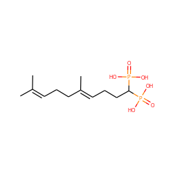 CC(C)=CCC/C(C)=C/CCC(P(=O)(O)O)P(=O)(O)O ZINC000013742034