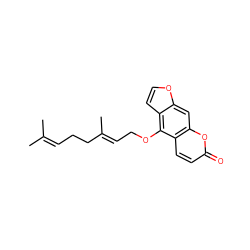 CC(C)=CCC/C(C)=C/COc1c2ccoc2cc2oc(=O)ccc12 ZINC000001658570