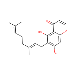 CC(C)=CCC/C(C)=C/Cc1c(O)cc2occc(=O)c2c1O ZINC000224450665