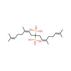 CC(C)=CCC/C(C)=C\CC(C/C=C(/C)CCC=C(C)C)(P(=O)(O)O)P(=O)(O)O ZINC000029123645