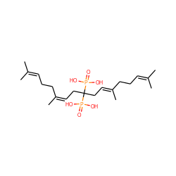 CC(C)=CCC/C(C)=C\CC(C/C=C(\C)CCC=C(C)C)(P(=O)(O)O)P(=O)(O)O ZINC000029123643