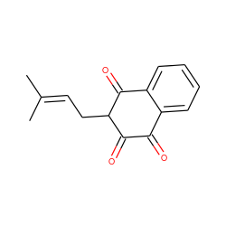 CC(C)=CCC1C(=O)C(=O)c2ccccc2C1=O ZINC000003873071