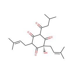 CC(C)=CCC1C(=O)C(C(=O)CC(C)C)C(=O)[C@@](O)(CC=C(C)C)C1=O ZINC000100071914