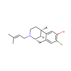 CC(C)=CCN1CC[C@@]2(C)c3cc(O)c(Br)cc3C[C@H]1[C@H]2C ZINC000100720103