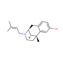 CC(C)=CCN1CC[C@@]2(C)c3cc(O)ccc3C[C@H]1[C@H]2C ZINC000100125124