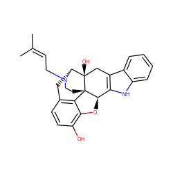 CC(C)=CCN1CC[C@]23c4c5ccc(O)c4O[C@@H]2c2[nH]c4ccccc4c2C[C@@]3(O)[C@H]1C5 ZINC000028521250