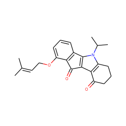 CC(C)=CCOc1cccc2c1C(=O)c1c3c(n(C(C)C)c1-2)CCCC3=O ZINC000299819593