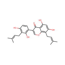 CC(C)=CCc1c(O)ccc(-c2coc3c(CC=C(C)C)c(O)cc(O)c3c2=O)c1O ZINC000014727593