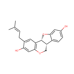 CC(C)=CCc1cc2c(cc1O)OC[C@H]1c3ccc(O)cc3O[C@@H]21 ZINC000015115178