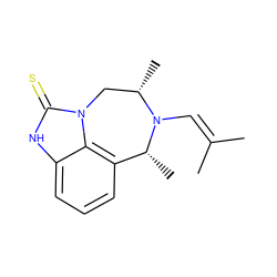 CC(C)=CN1[C@@H](C)Cn2c(=S)[nH]c3cccc(c32)[C@H]1C ZINC000101677236