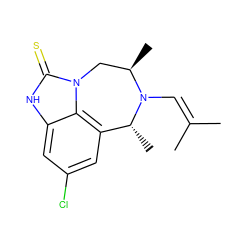 CC(C)=CN1[C@H](C)Cn2c(=S)[nH]c3cc(Cl)cc(c32)[C@H]1C ZINC000101635291