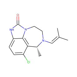 CC(C)=CN1CCn2c(=O)[nH]c3ccc(Cl)c(c32)[C@H]1C ZINC000101689408