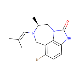 CC(C)=CN1Cc2c(Br)ccc3[nH]c(=O)n(c23)C[C@@H]1C ZINC000101647698