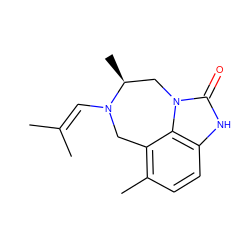 CC(C)=CN1Cc2c(C)ccc3[nH]c(=O)n(c23)C[C@@H]1C ZINC000100751980