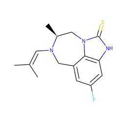 CC(C)=CN1Cc2cc(F)cc3[nH]c(=S)n(c23)C[C@@H]1C ZINC000101703267