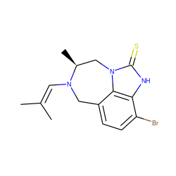 CC(C)=CN1Cc2ccc(Br)c3[nH]c(=S)n(c23)C[C@@H]1C ZINC000101640322