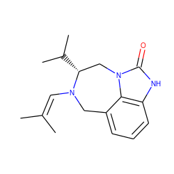 CC(C)=CN1Cc2cccc3[nH]c(=O)n(c23)C[C@H]1C(C)C ZINC000101649747