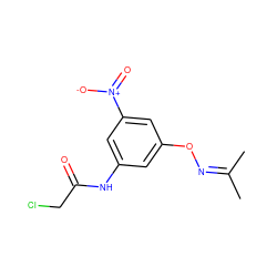 CC(C)=NOc1cc(NC(=O)CCl)cc([N+](=O)[O-])c1 ZINC000000374099