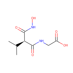 CC(C)[C@@H](C(=O)NO)C(=O)NCC(=O)O ZINC000013741615