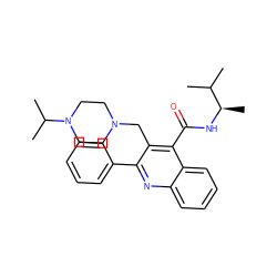 CC(C)[C@@H](C)NC(=O)c1c(CN2CCN(C(C)C)CC2)c(-c2ccccc2)nc2ccccc12 ZINC000022452358