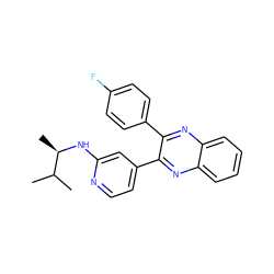 CC(C)[C@@H](C)Nc1cc(-c2nc3ccccc3nc2-c2ccc(F)cc2)ccn1 ZINC000045245102