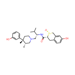 CC(C)[C@@H](CN1CC[C@@](C)(c2cccc(O)c2)[C@@H](C)C1)NC(=O)[C@H]1Cc2ccc(O)cc2C[S@@+]1[O-] ZINC000035821825