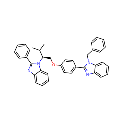 CC(C)[C@@H](COc1ccc(-c2nc3ccccc3n2Cc2ccccc2)cc1)n1c(-c2ccccc2)nc2ccccc21 ZINC000169352999