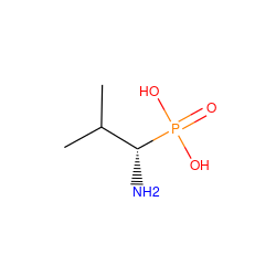 CC(C)[C@@H](N)P(=O)(O)O ZINC000001707644