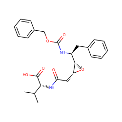 CC(C)[C@@H](NC(=O)C[C@H]1O[C@H]1[C@H](Cc1ccccc1)NC(=O)OCc1ccccc1)C(=O)O ZINC000027653936